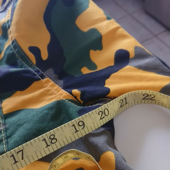 Mustard camo denim crop jacket junior large - Picture 9 of 13